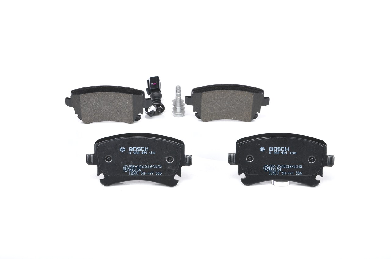BOSCH Bremseklodser 0986494108 for VW
