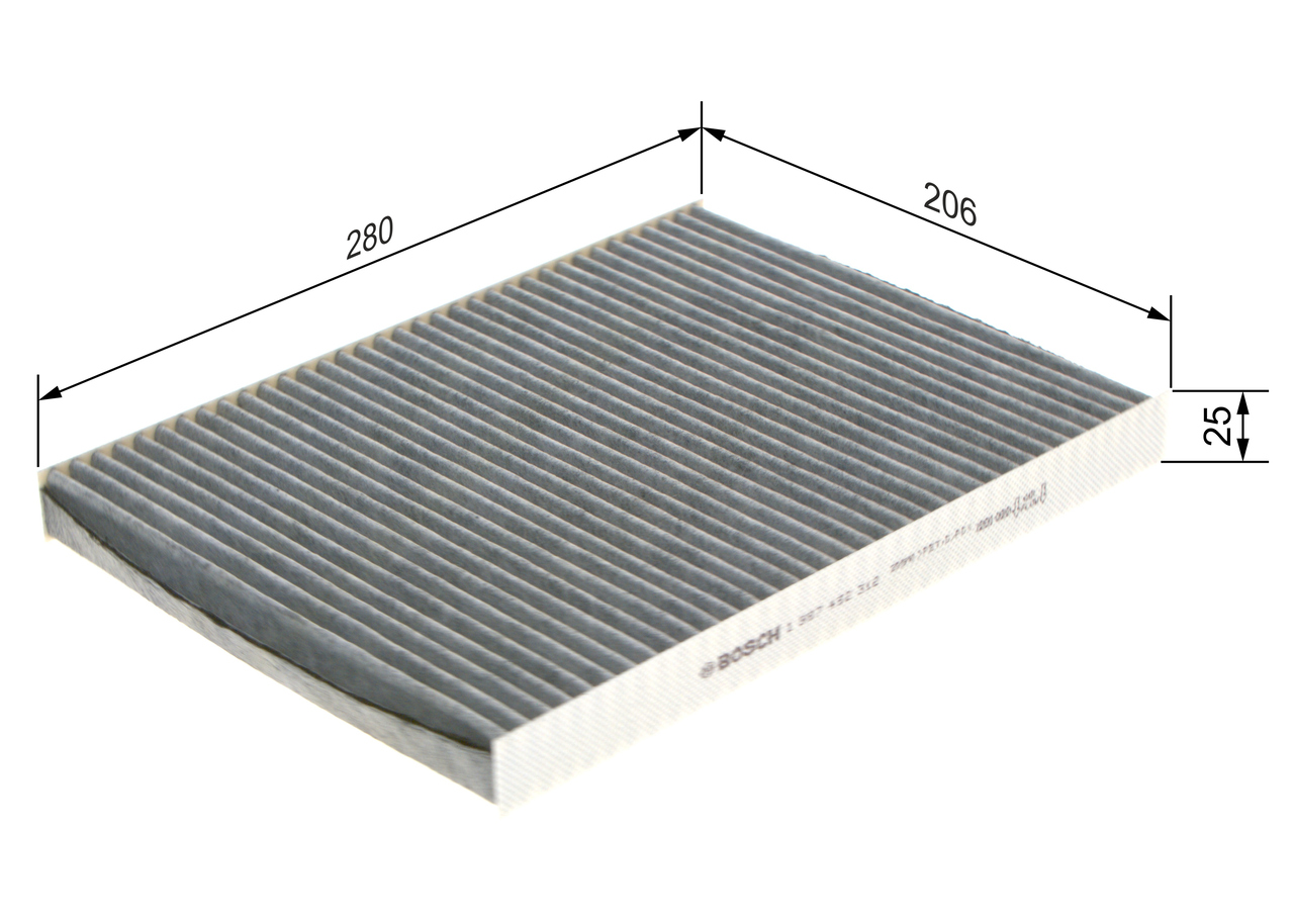 BOSCH Kabineluftfilter 1987432312 for VW