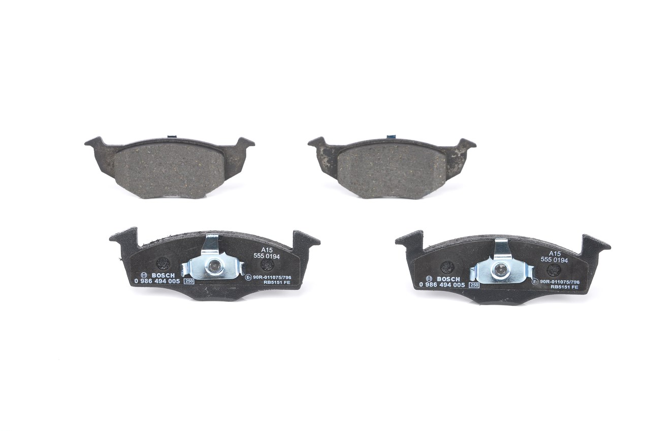 BOSCH Bremseklodser 0986494005 for VW SEAT