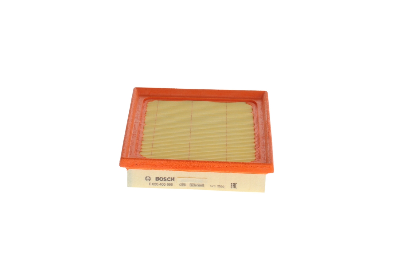 BOSCH Luftfilter f026400696 Filterindsats length_mm_203|Længde [mm]|175 width_mm_206|Bredde [mm]|164 height_mm_209|Højde [mm]|42 42mm for LEXUS MAZDA