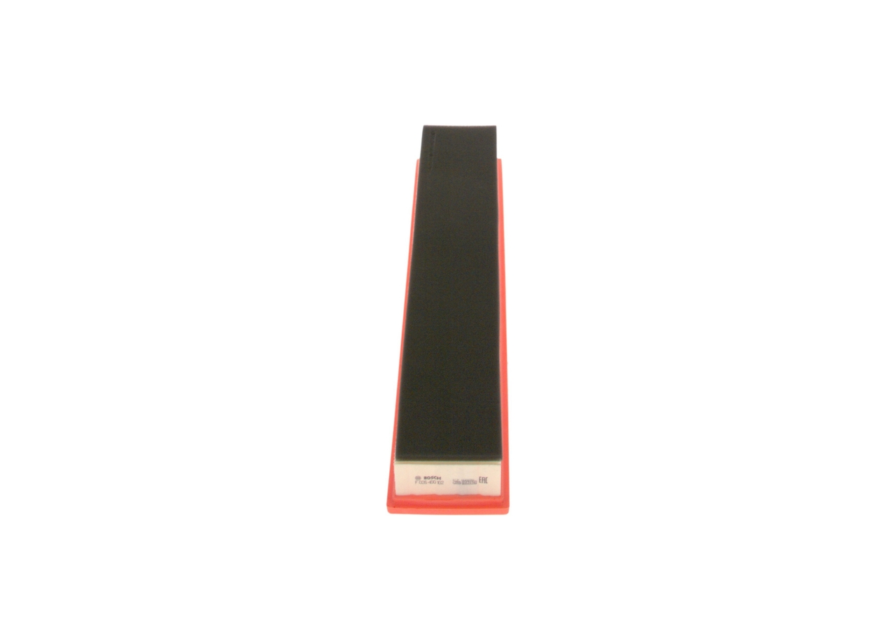BOSCH Luftfilter f026400102 Filterindsats length_mm_203|Længde [mm]|454 width_mm_206|Bredde [mm]|89 height_mm_209|Højde [mm]|56 56mm for JAGUAR