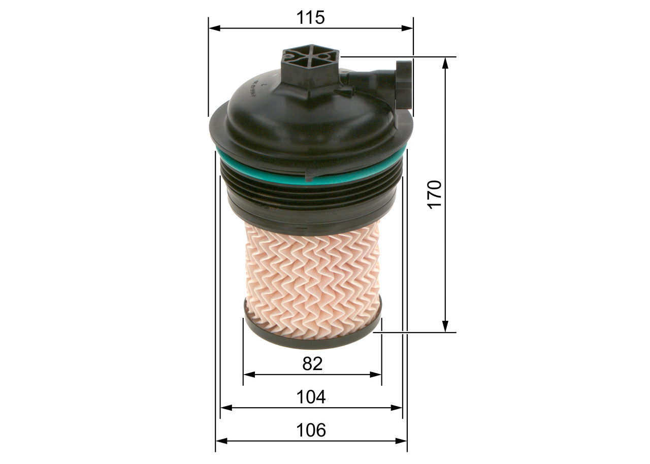 BOSCH Brændstof-filter f026402247 Filterindsats diameter_mm_200|Diameter [mm]|115 height_mm_209|Højde [mm]|170 170mm for ROVER RENAULT