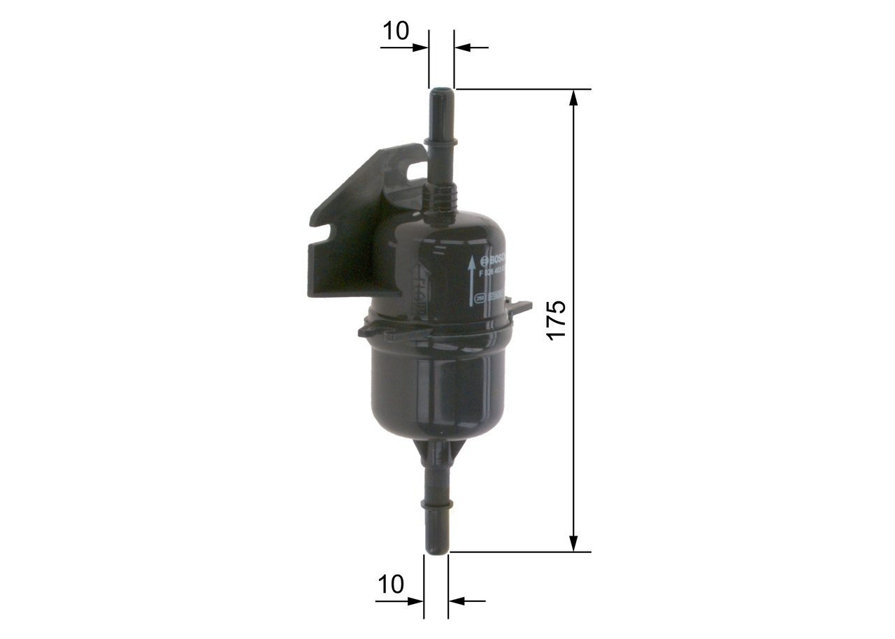 BOSCH Brændstof-filter f026403036 Lednings 175mm for FIAT