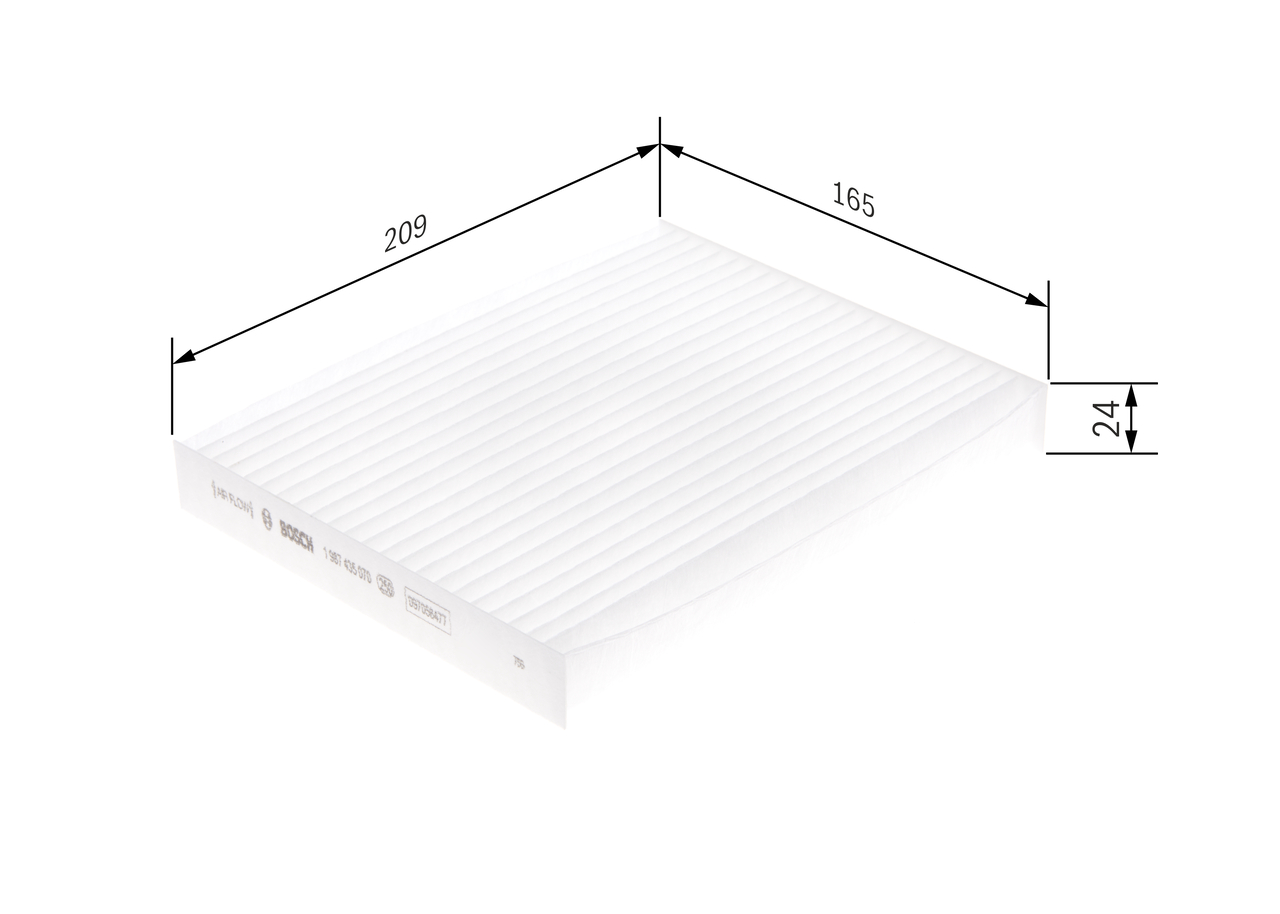 BOSCH Kabineluftfilter 1987435070 for KIA