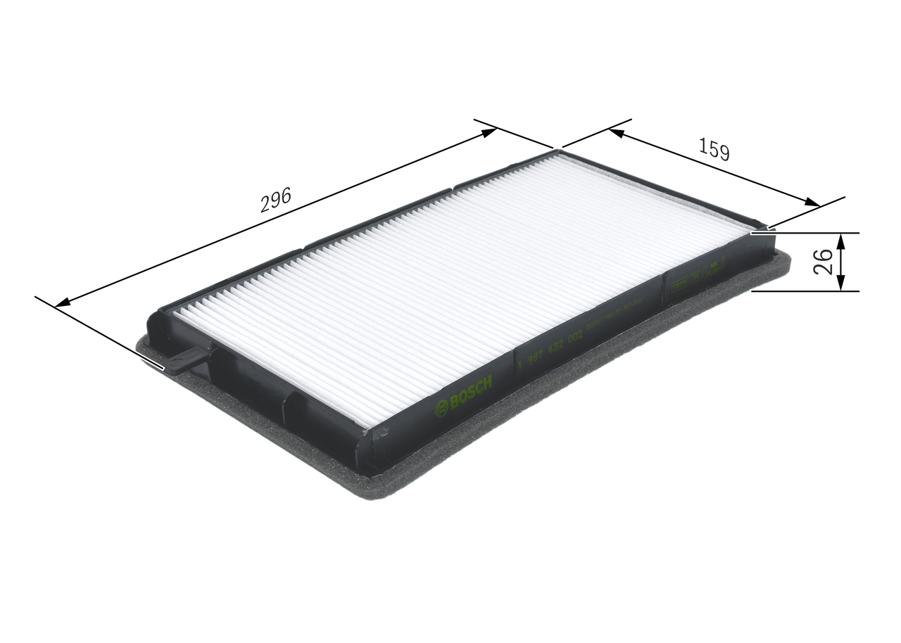 BOSCH Kabineluftfilter 1987432002 for BMW