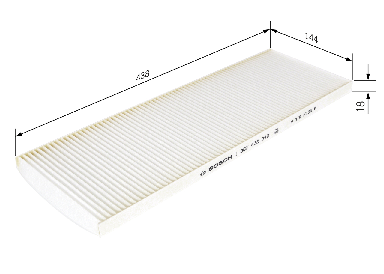 BOSCH Kabineluftfilter 1987432042 for FIAT LANCIA PEUGEOT CITROËN RENAULT