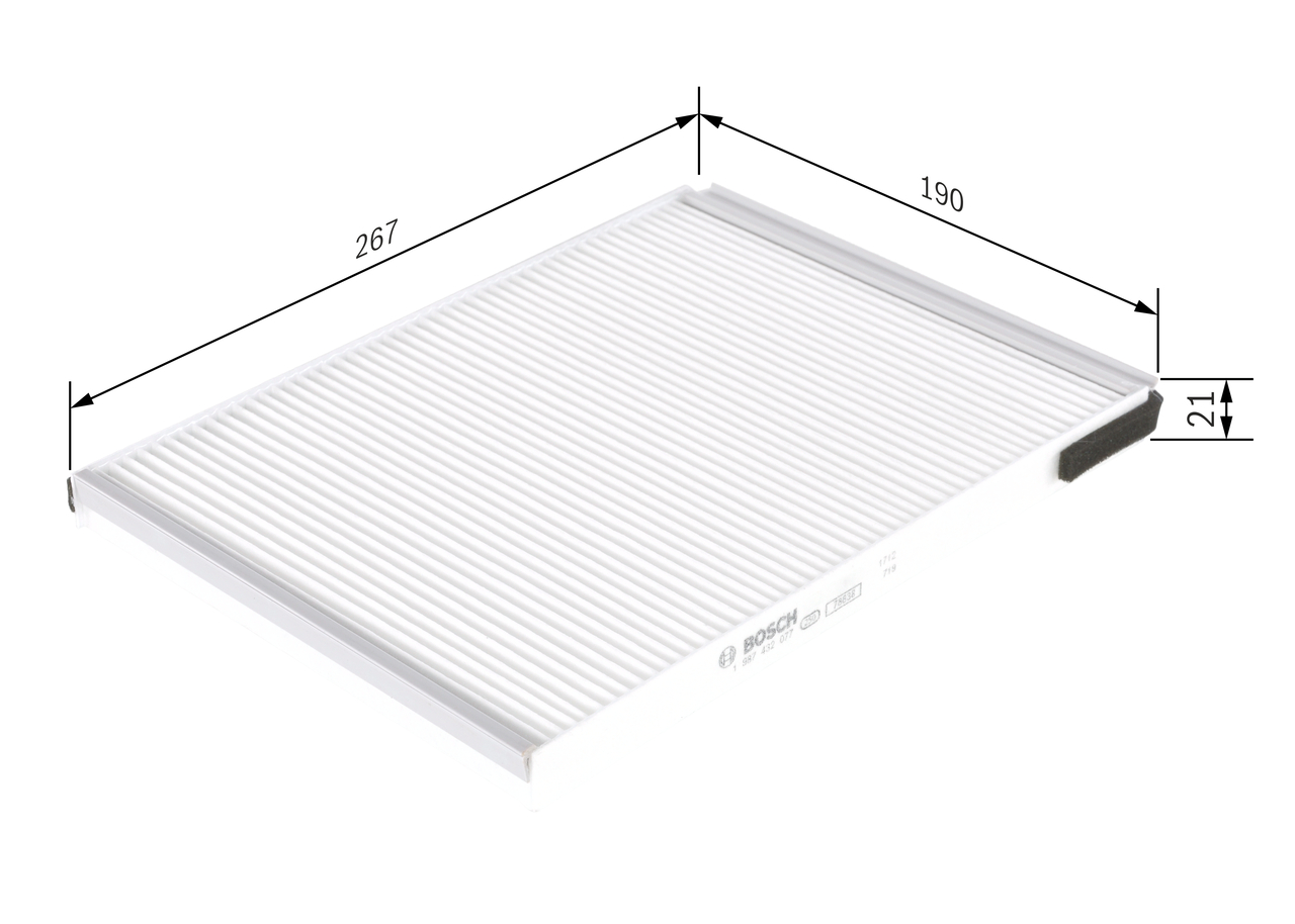 BOSCH Kabineluftfilter 1987432077 for PEUGEOT CITROËN