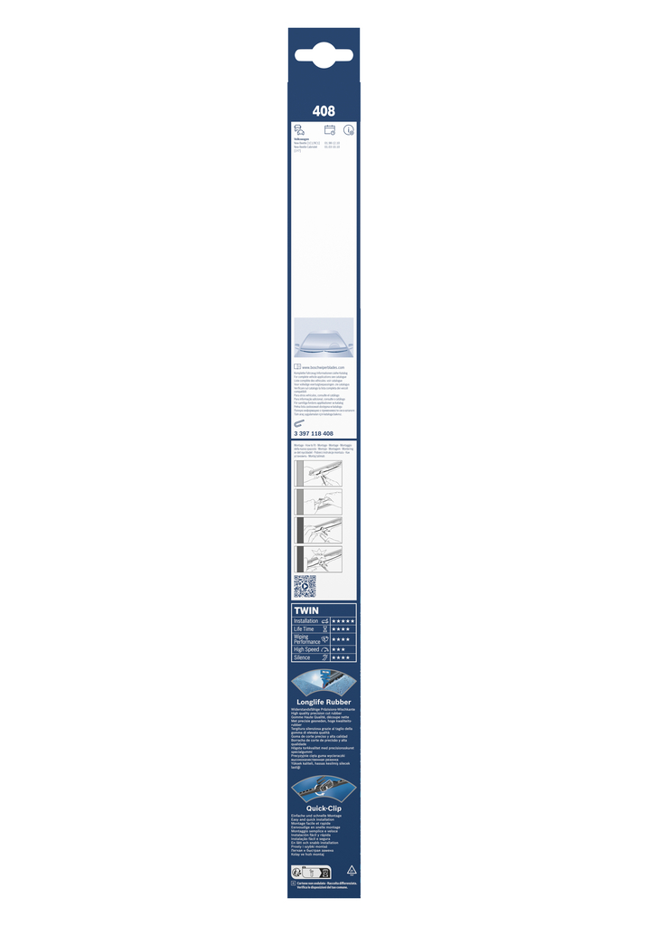 BOSCH Viskerblad 3397118408 foran