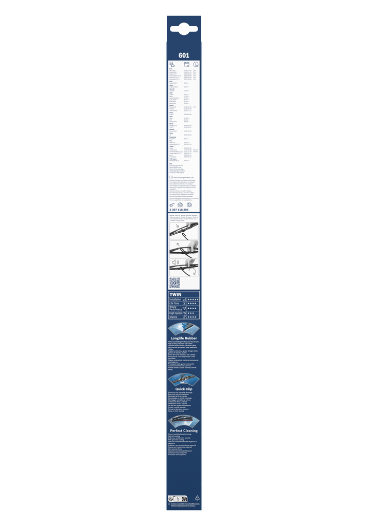 BOSCH Viskerblad 3397118304 foran for FIAT