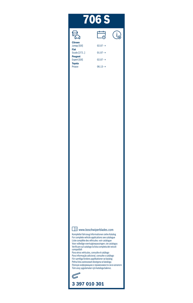 BOSCH Viskerblad 3397010301