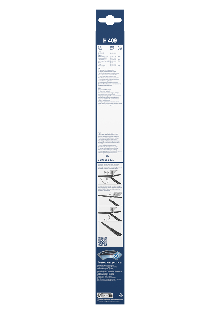 BOSCH Viskerblad 3397011431 for TOYOTA