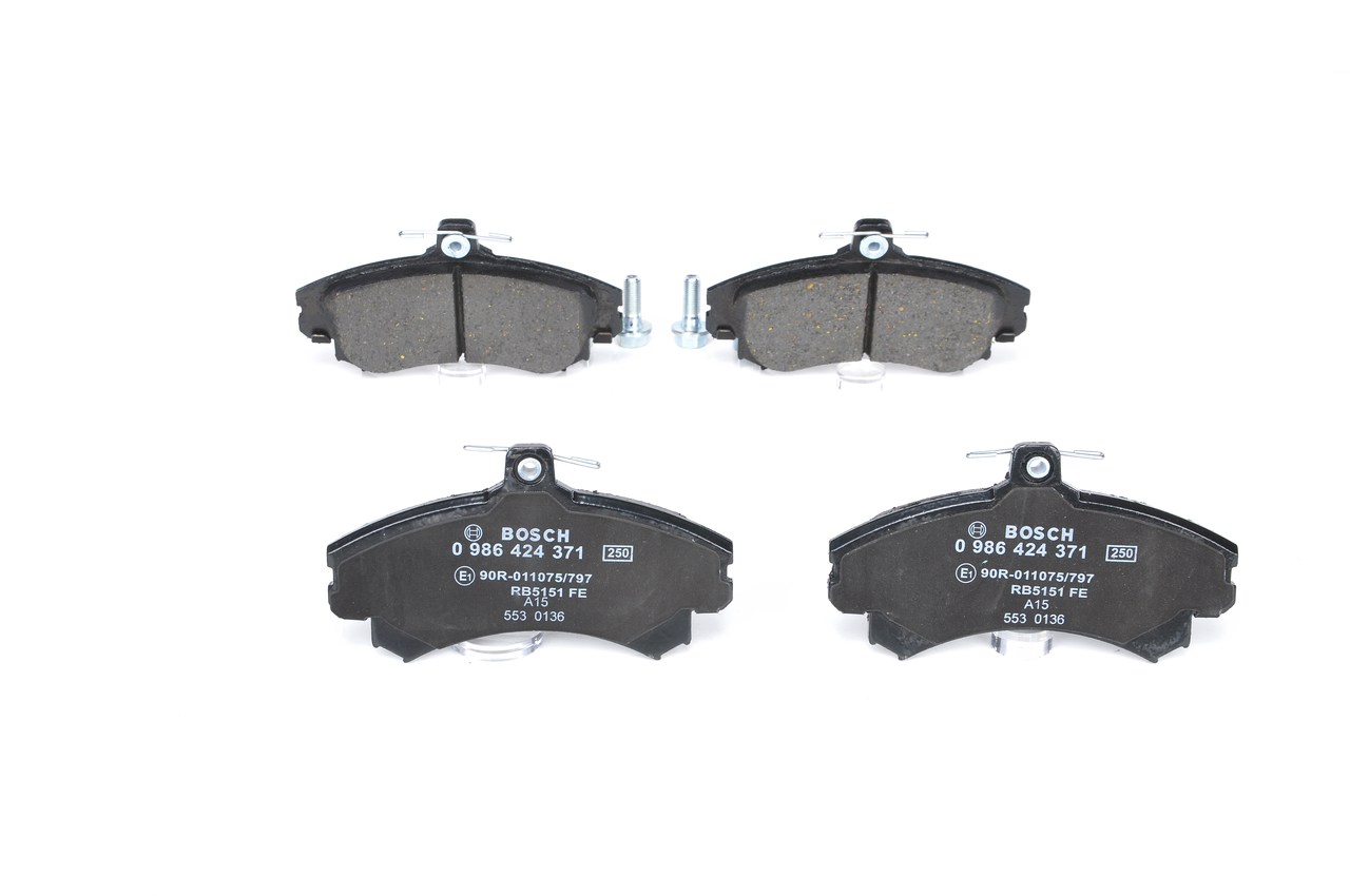 BOSCH Bremseklodser 0986424371 for VOLVO TOYOTA MITSUBISHI MERCEDES-BENZ PROTON