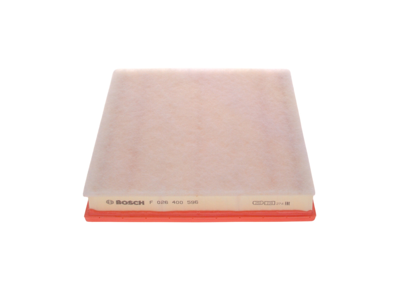 BOSCH Luftfilter f026400596 Filterindsats length_mm_203|Længde [mm]|338 width_mm_206|Bredde [mm]|299 height_mm_209|Højde [mm]|41 41mm for FORD