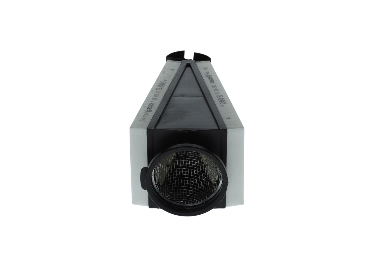 BOSCH Luftfilter F 026 400 707 Filterindsats length_mm_203|Længde [mm]|262 width_mm_206|Bredde [mm]|108 height_mm_209|Højde [mm]|105 105mm for MERCED