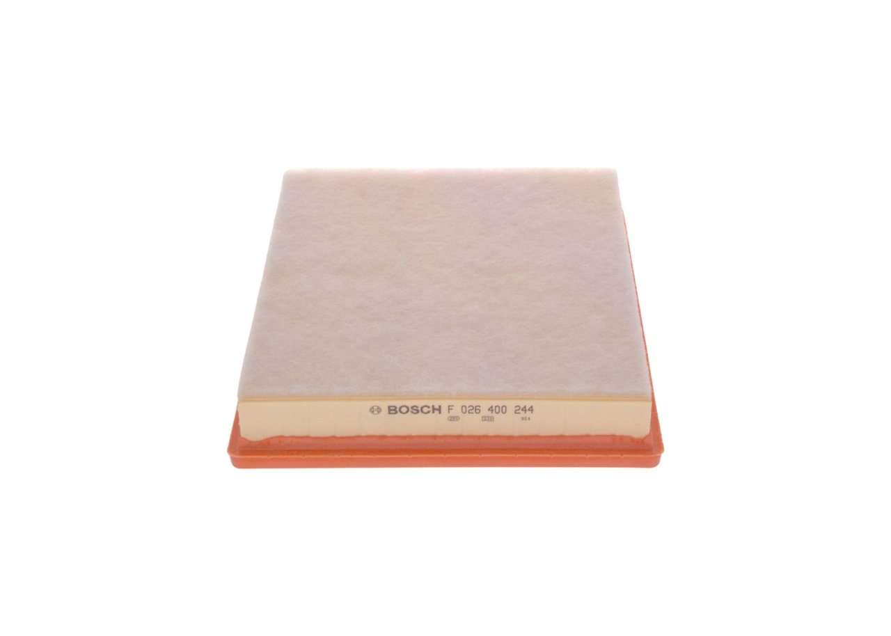 BOSCH Luftfilter f026400244 Filterindsats length_mm_203|Længde [mm]|290 width_mm_206|Bredde [mm]|258 height_mm_209|Højde [mm]|53 53mm for OPEL BUICK