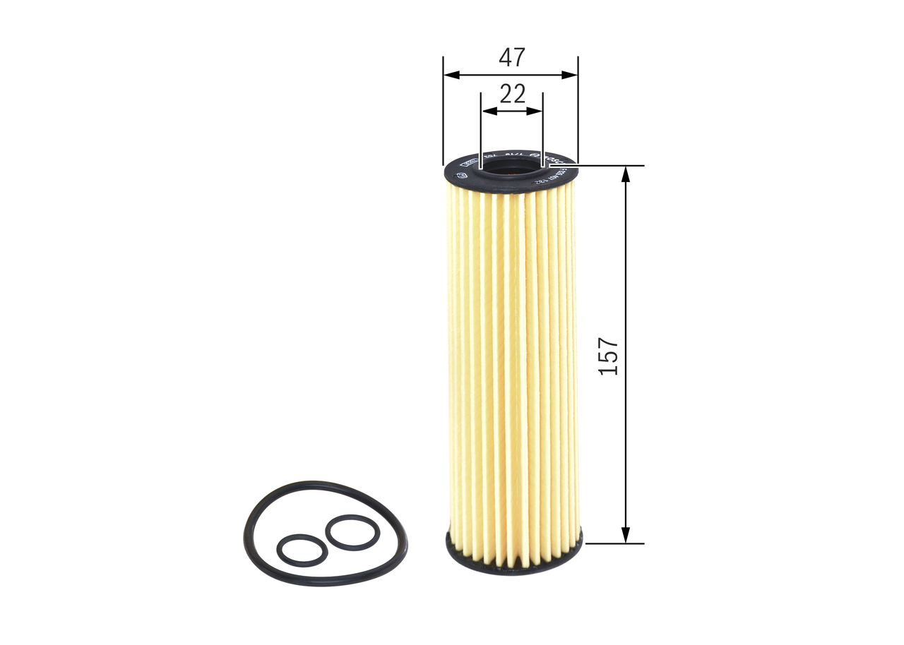 BOSCH Oliefilter f026407132 Filterindsats supplementary_articlesupplementary_info_596|Tillægsartikel/Yderligere info.|med pakninger height_mm_209|Højd