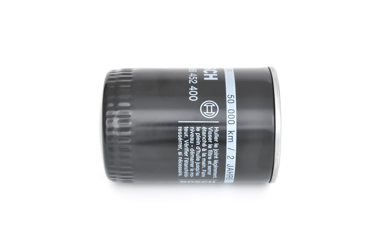 BOSCH Oliefilter 0 986 452 400 Påskruet 142mm 3/4 16 UNF for VW