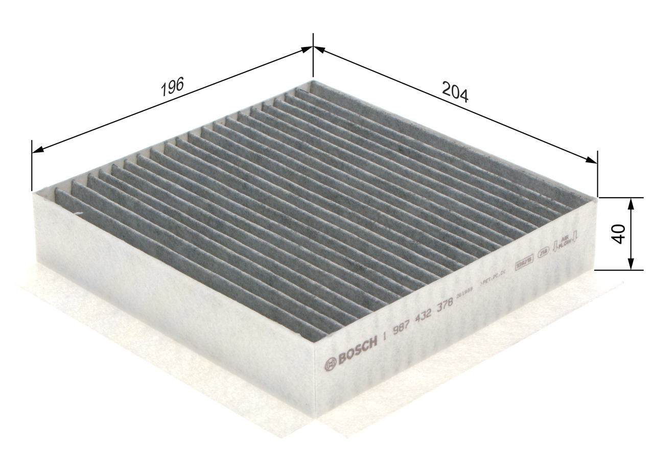 BOSCH Kabineluftfilter 1987432378 for SMART PEUGEOT