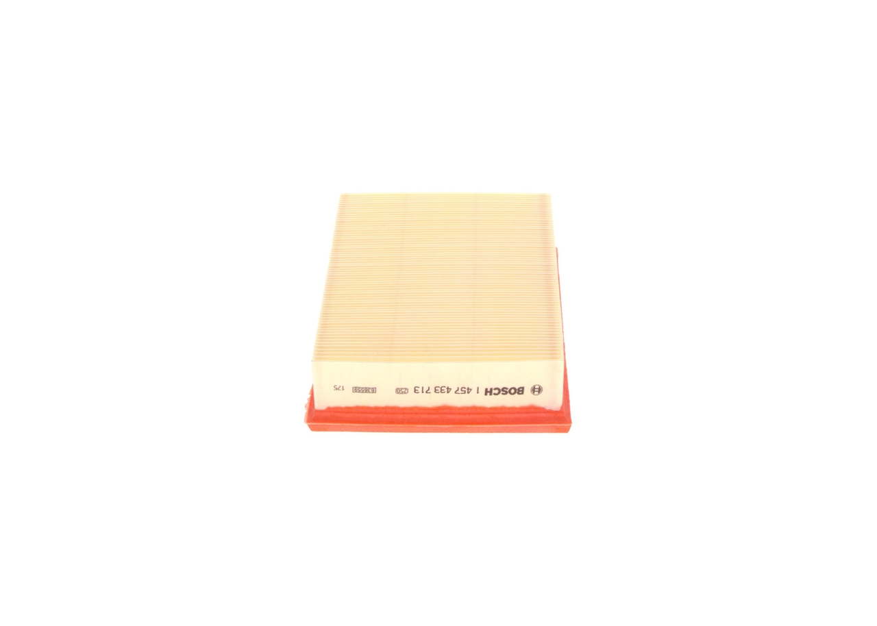 BOSCH Luftfilter 1457433713 Filterindsats length_mm_203|Længde [mm]|206 width_mm_206|Bredde [mm]|170 height_mm_209|Højde [mm]|58 quantity_563|Mængde|1