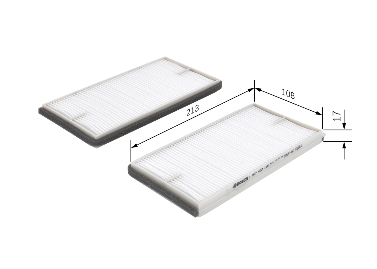 BOSCH Kabineluftfilter 1987432156 for SUZUKI