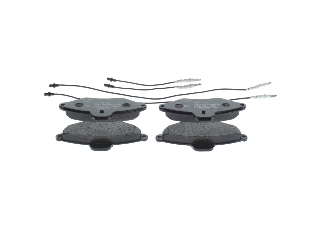 BOSCH Bremseklodser 0986461757 for PEUGEOT