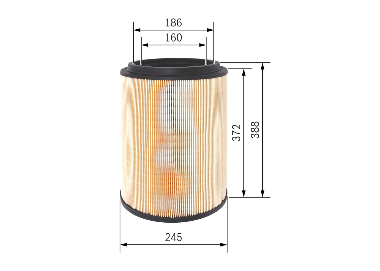 BOSCH f026400411 245mm for DAF