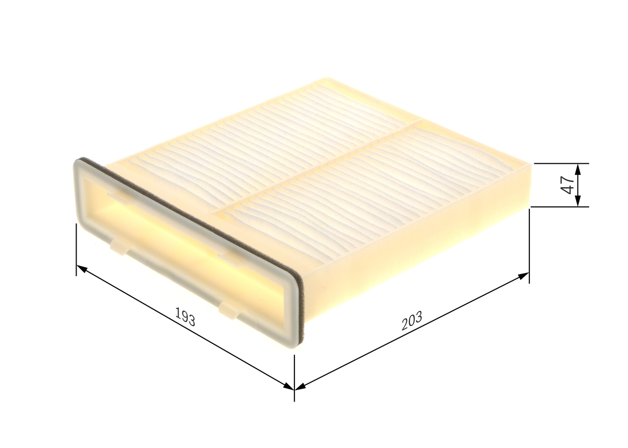 BOSCH Kabineluftfilter 1987435037 for SUZUKI