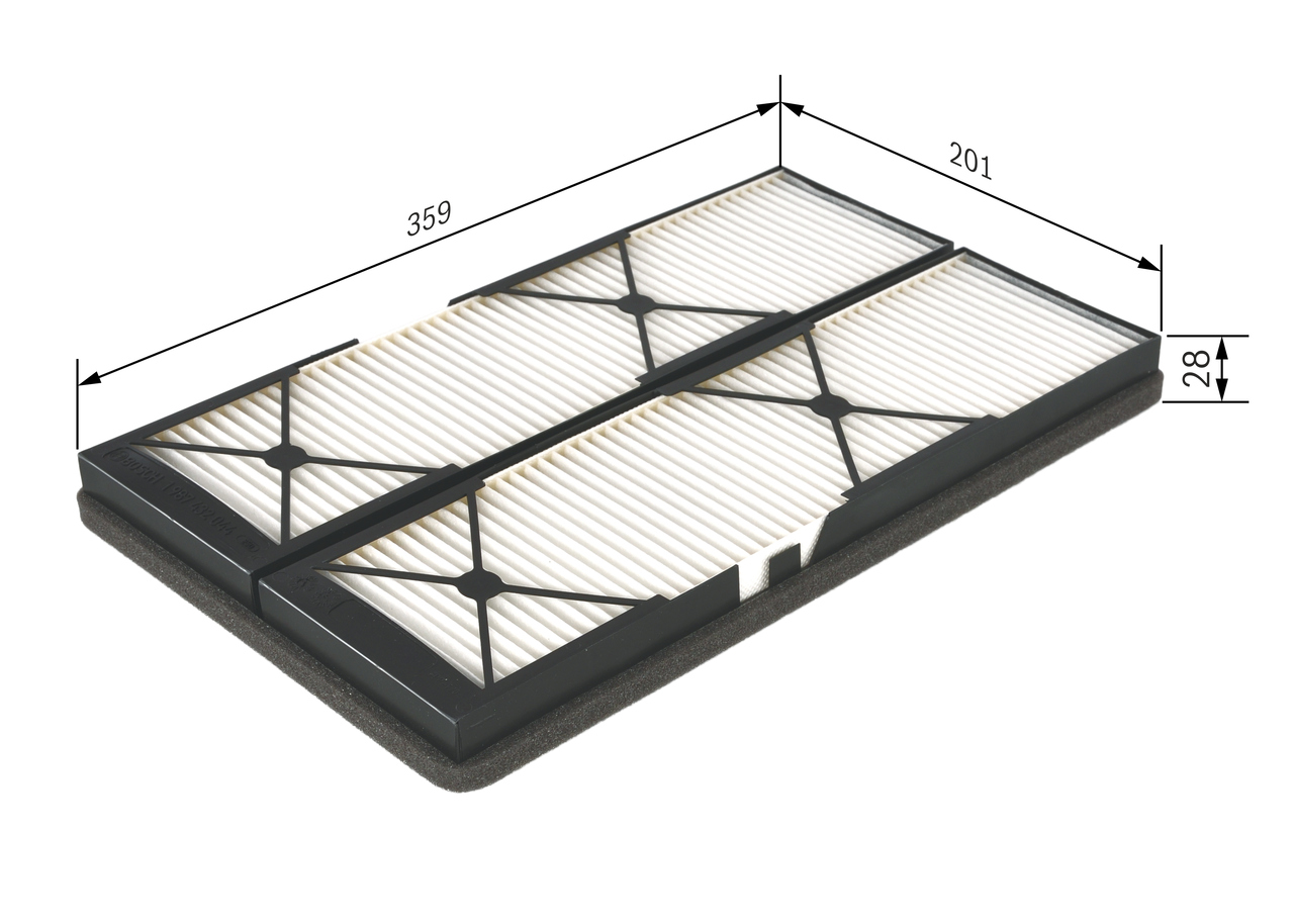BOSCH Kabineluftfilter 1987432044 for MERCEDES-BENZ