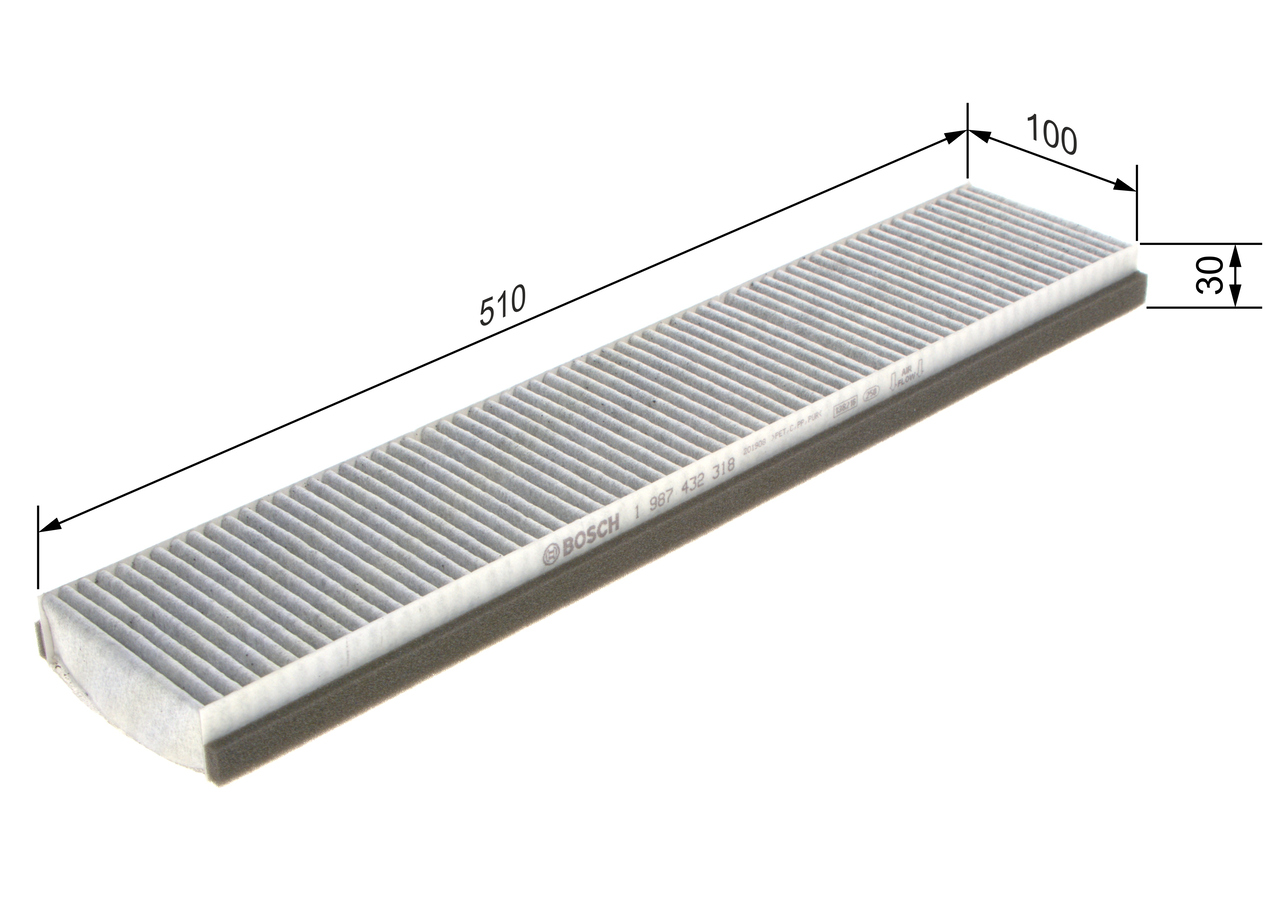 BOSCH Kabineluftfilter 1987432318 for FORD