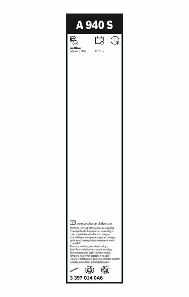 BOSCH Viskerblad 3 397 014 0A6