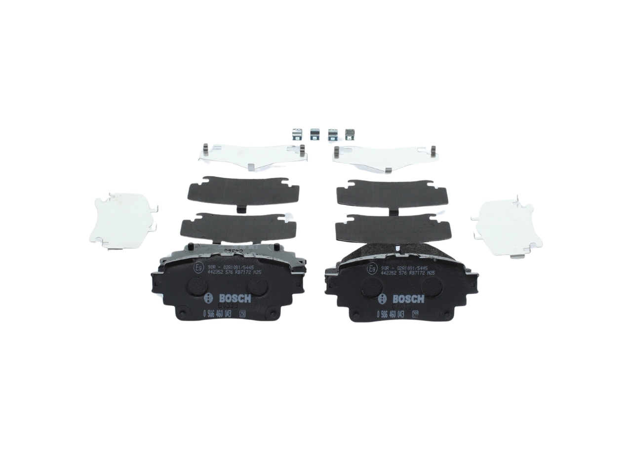 BOSCH Bremseklodser 0986460043 for SUZUKI LEXUS TOYOTA