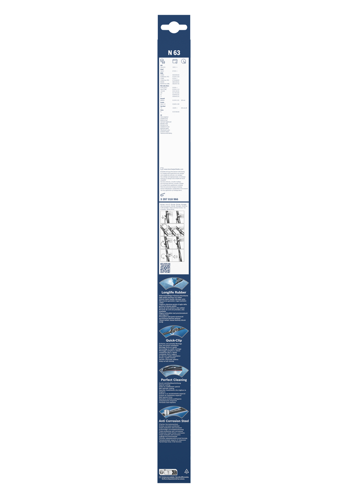 BOSCH Viskerblad 3397018966 for VOLVO MAN MERCEDES-BENZ