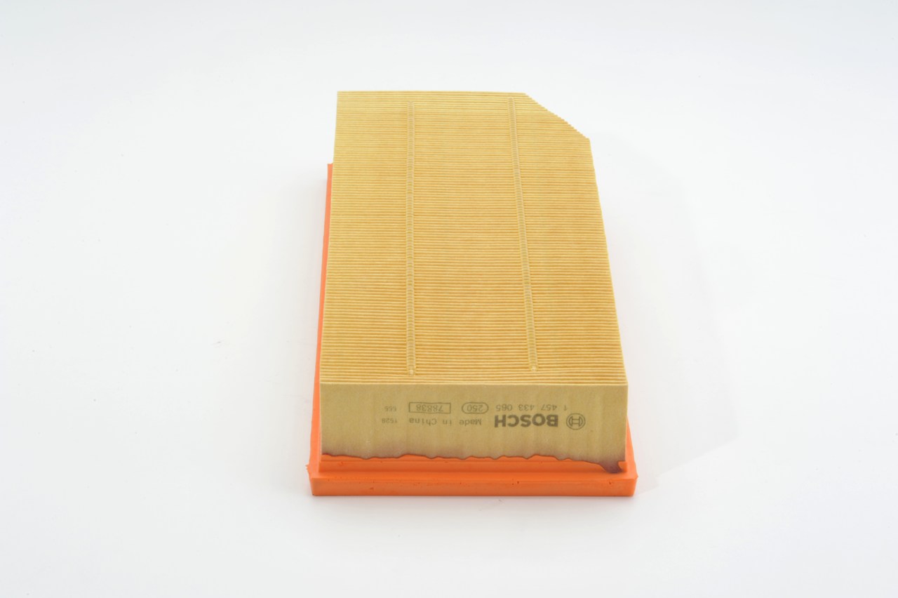 BOSCH Luftfilter 1457433065 Filterindsats length_mm_203|Længde [mm]|378 width_mm_206|Bredde [mm]|156 width_2_mm_819|Bredde 2 [mm]|118 height_mm_209|Hø