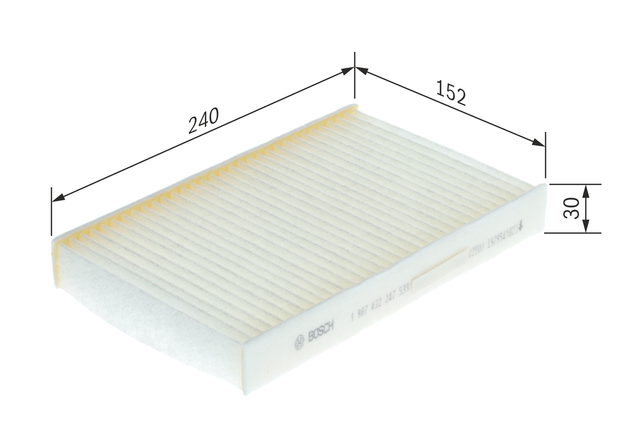BOSCH Kabineluftfilter 1987432247 for NISSAN RENAULT