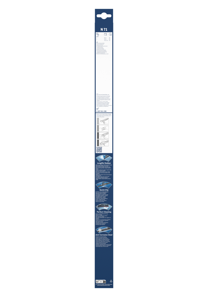 BOSCH Viskerblad 3397011238 for CHEVROLET