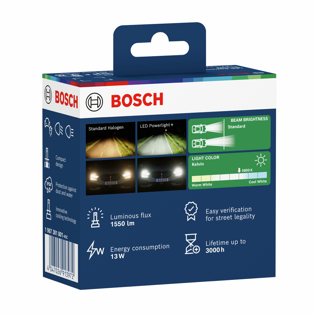 BOSCH Pære, fjernlys 1987301801 H1