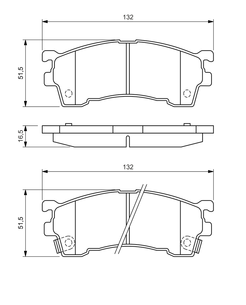 BOSCH Bremseklodser 0986460975 for FORD MAZDA