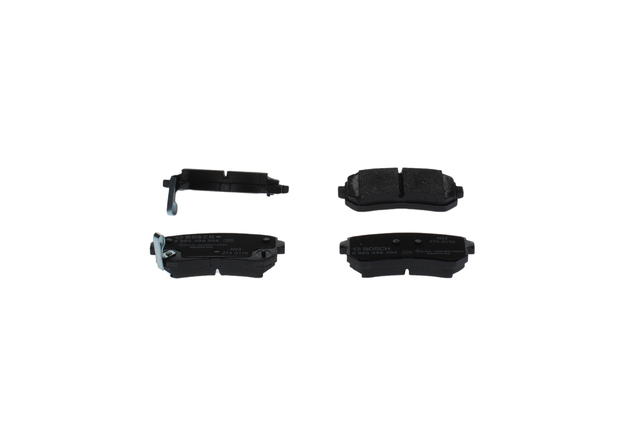 BOSCH Bremseklodser 0986495354 for KIA