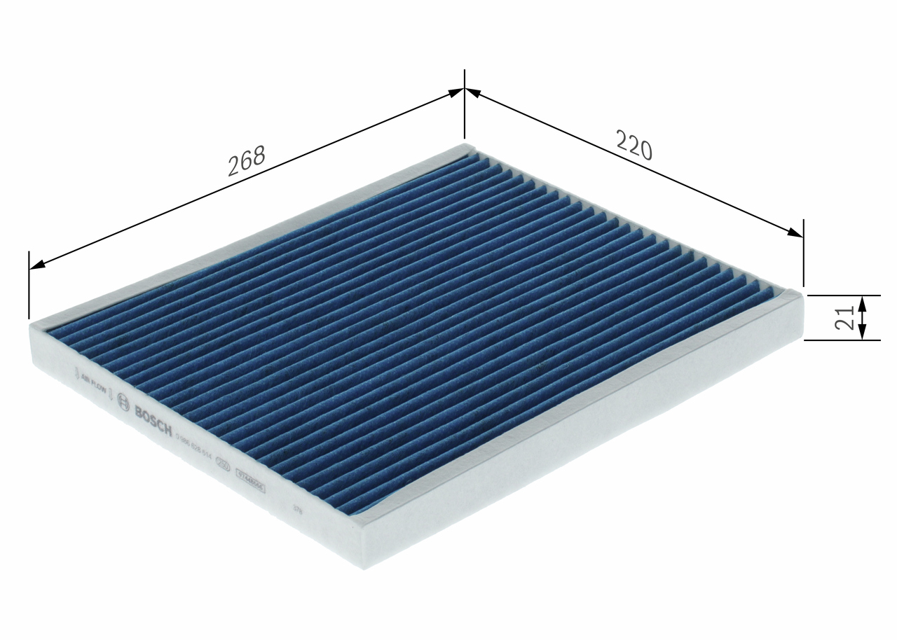BOSCH Kabineluftfilter 0986628614 for CITROËN PEUGEOT OPEL VAUXHALL FIAT