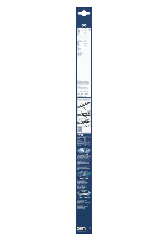 BOSCH Viskerblad 3397118301 foran for DAF VAUXHALL