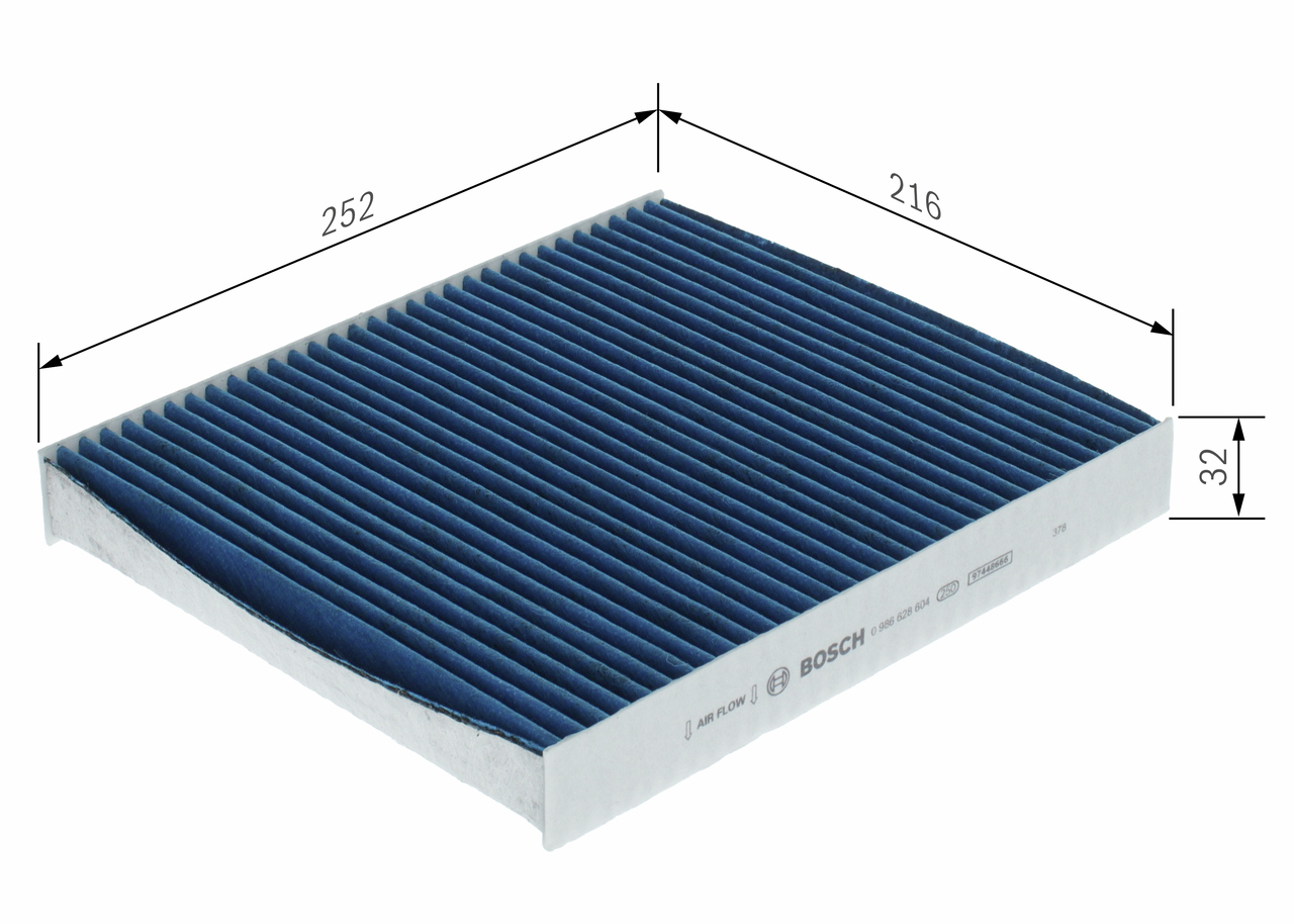BOSCH Kabineluftfilter 0986628604 for VW KIA MERCEDES-BENZ