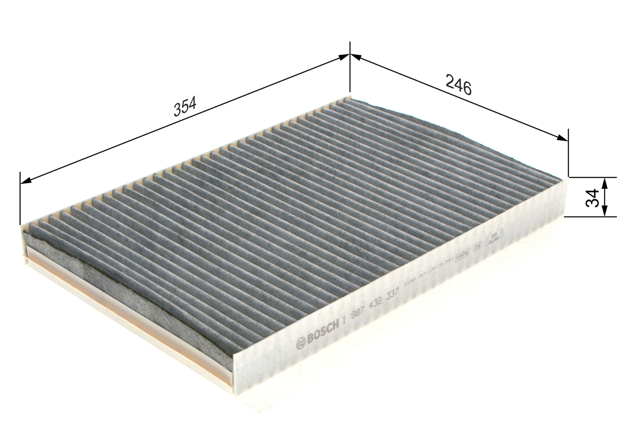BOSCH Kabineluftfilter 1987432337 for PEUGEOT MERCEDES-BENZ