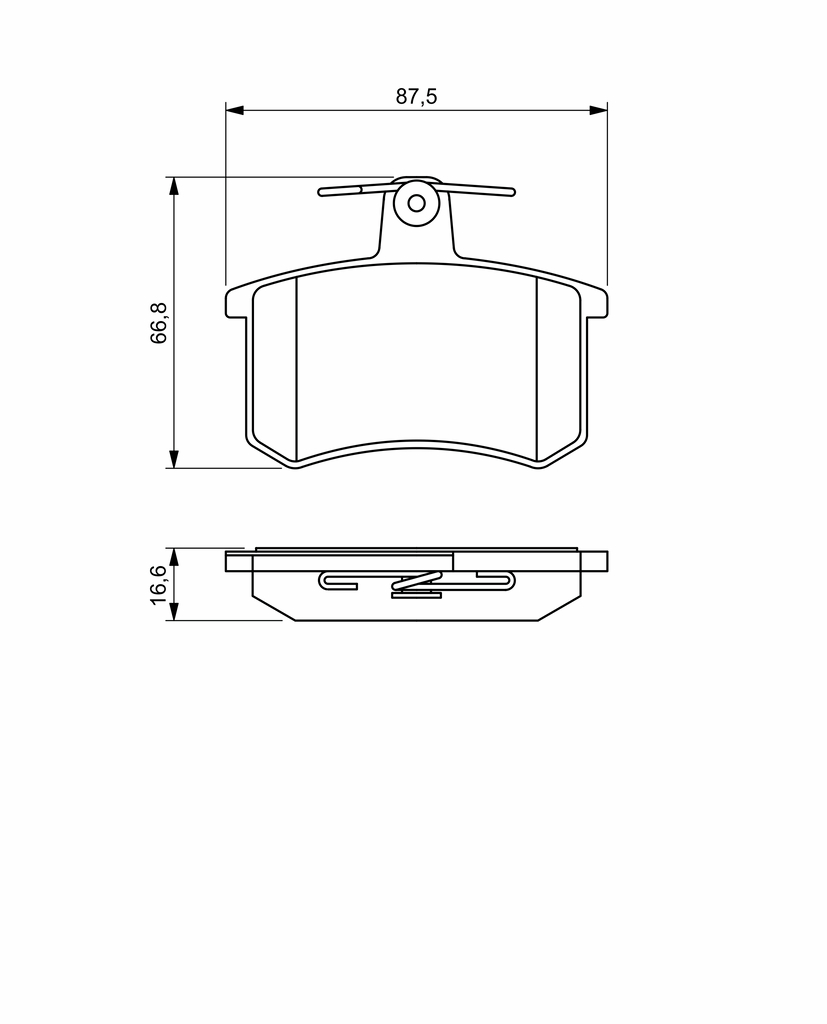 BOSCH Bremseklodser 0986494846 for FIAT LANCIA ALFA ROMEO