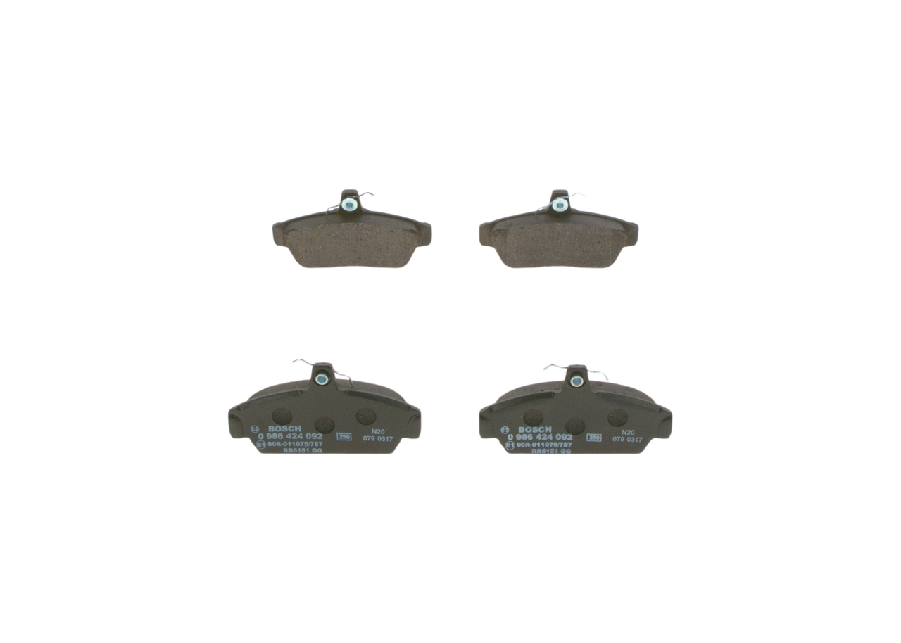 BOSCH Bremseklodser 0986424092 for ROVER
