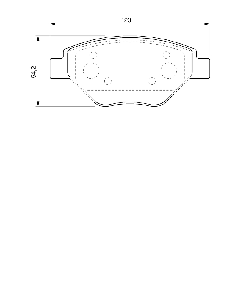 BOSCH Bremseklodser 0986424774 for RENAULT