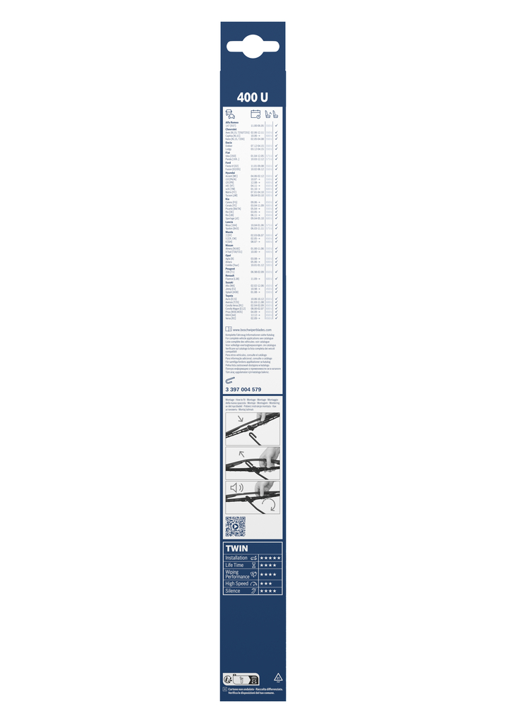 BOSCH Viskerblad 3397004579 for DAF MAN MERCEDES-BENZ RENAULT