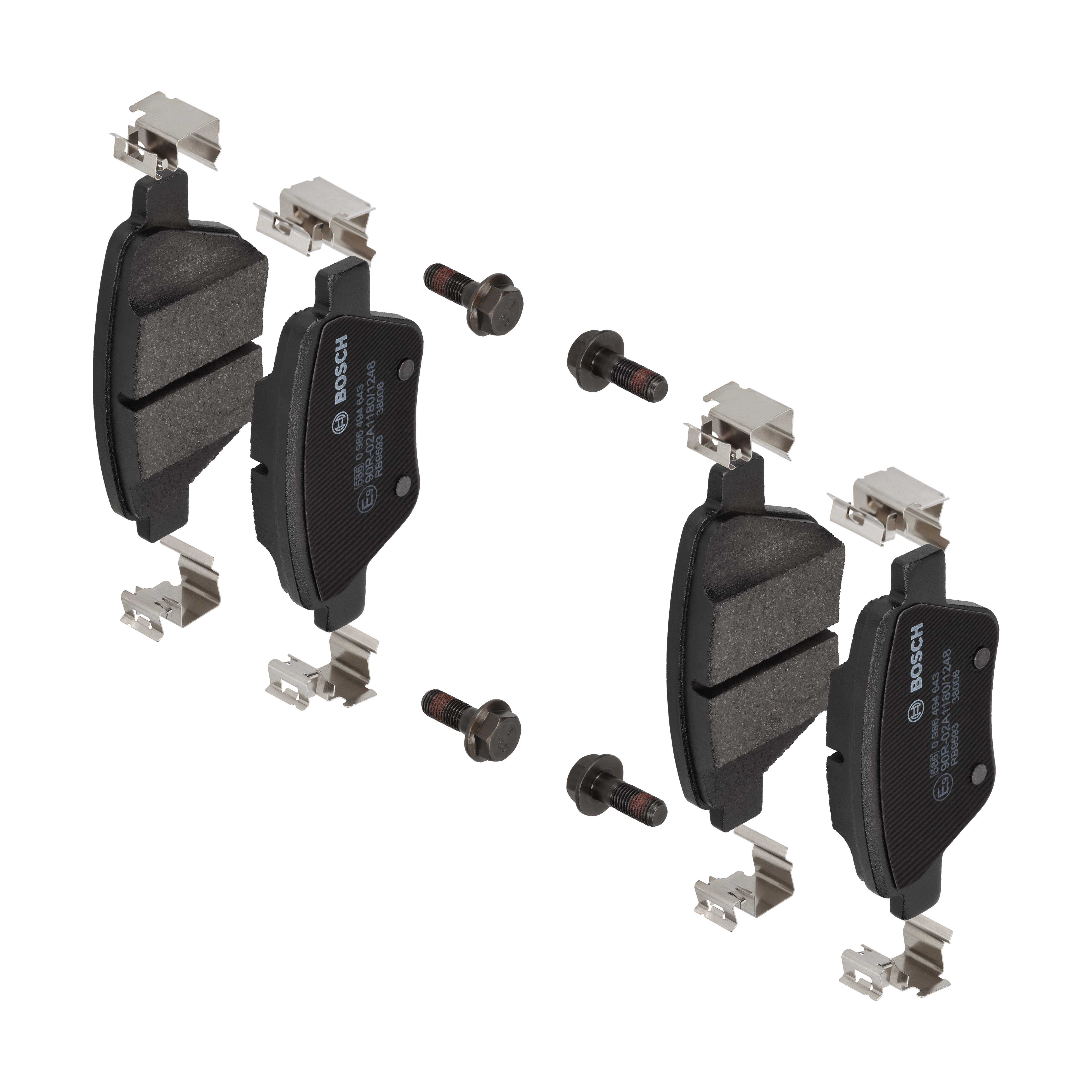 BOSCH Bremseklodser 0986494643 for VW