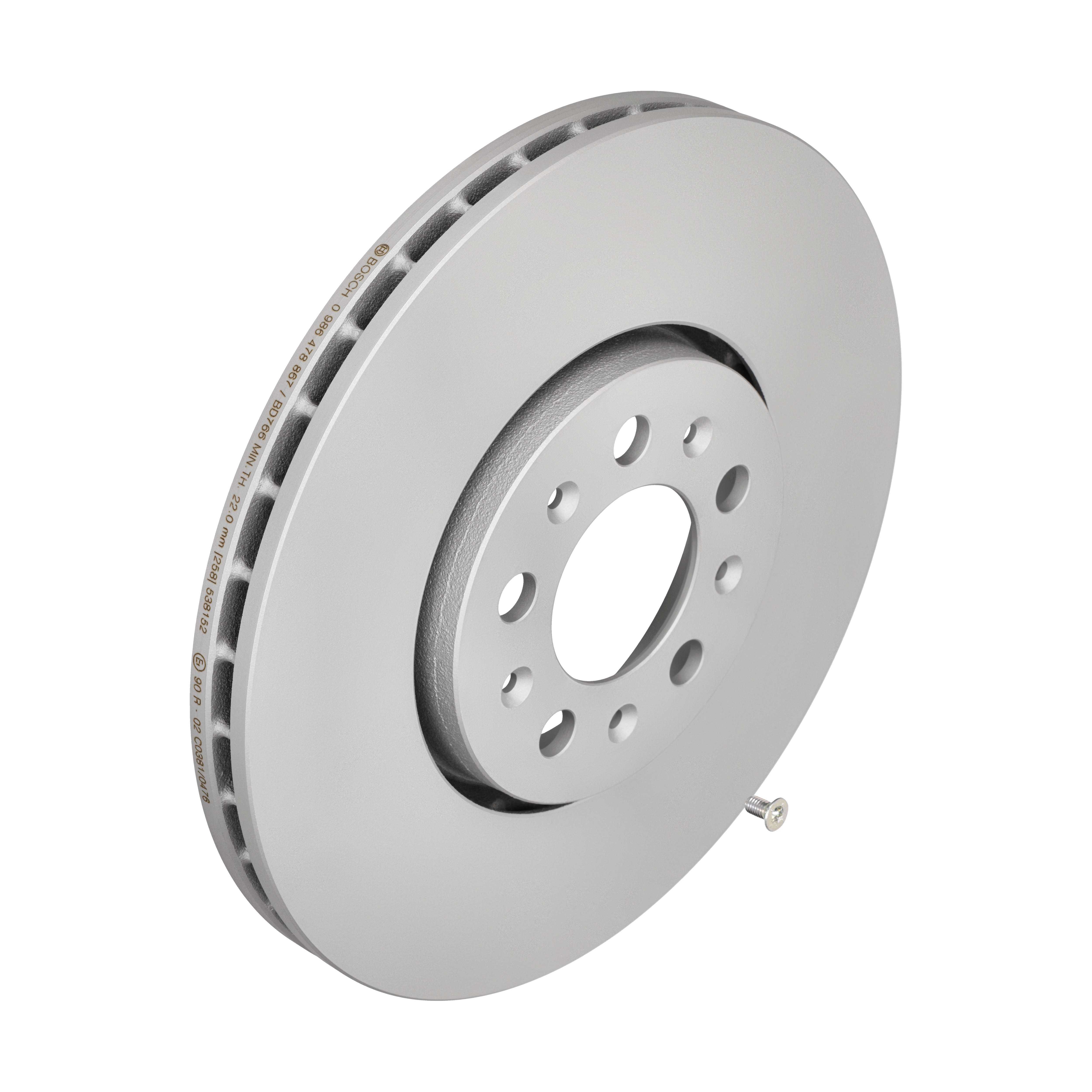 BOSCH Bremseskive 0986478867 ventileret 288mm 25mm for VW