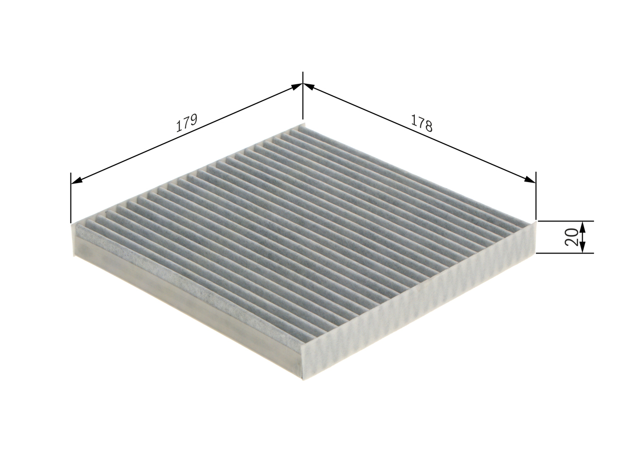 BOSCH Kabineluftfilter 1987432566 for PEUGEOT MITSUBISHI