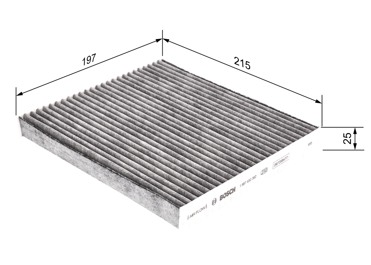 BOSCH Kabineluftfilter 1987432392 for MAZDA